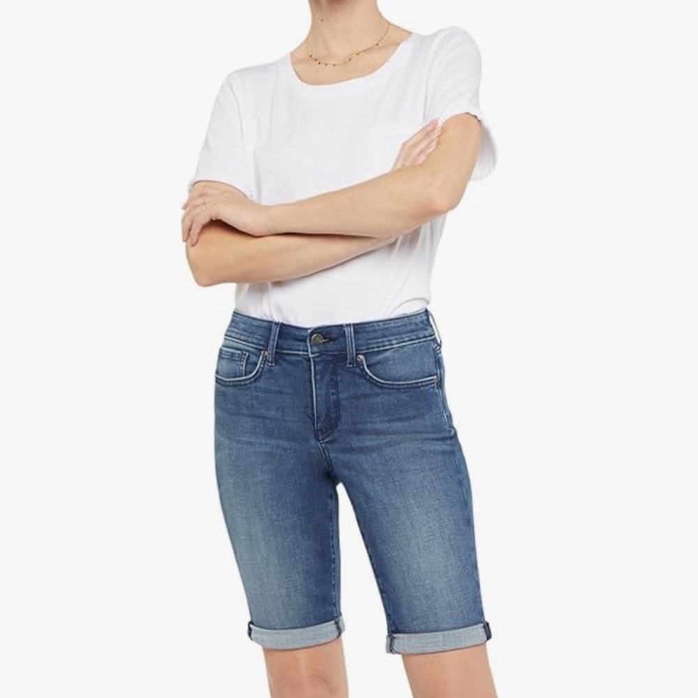 NYDJ Briella Denim Roll Cuff Shorts